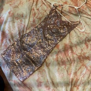 Fashion nova rose gold dress✨